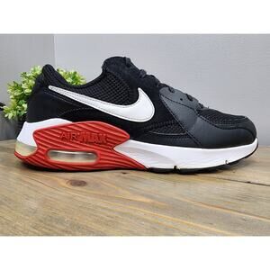 Nike Air Max Excee Mens Size 9 Black White Red Athletic Running Shoes Sneakers